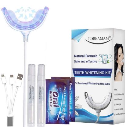 Teeth Whitening Kit,Home Teeth Whitening Kit,Tooth Whitening Solution,Dental Care Home Bleaching Kit for White Teeth,Effects for Brightening and Stain Removing