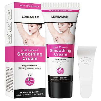 LDREAMAM Hair Removal Cream, Painless Hair Remover Depilatory Cream for Underarms Bikini Pubic and Body Fast & Effective Suitable for Women